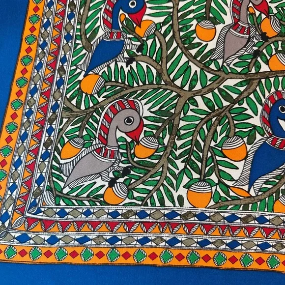 Tory Burch - Something Wild Silk Neckerchief courtesy of Green New With Tags - Picture 2 of 12